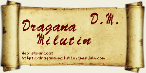 Dragana Milutin vizit kartica